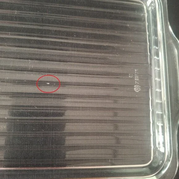 Pyrex 503-C Refrigerator Dish Clear Glass Replacement Lid Only All-Over Rib Top - Picture 3 of 6